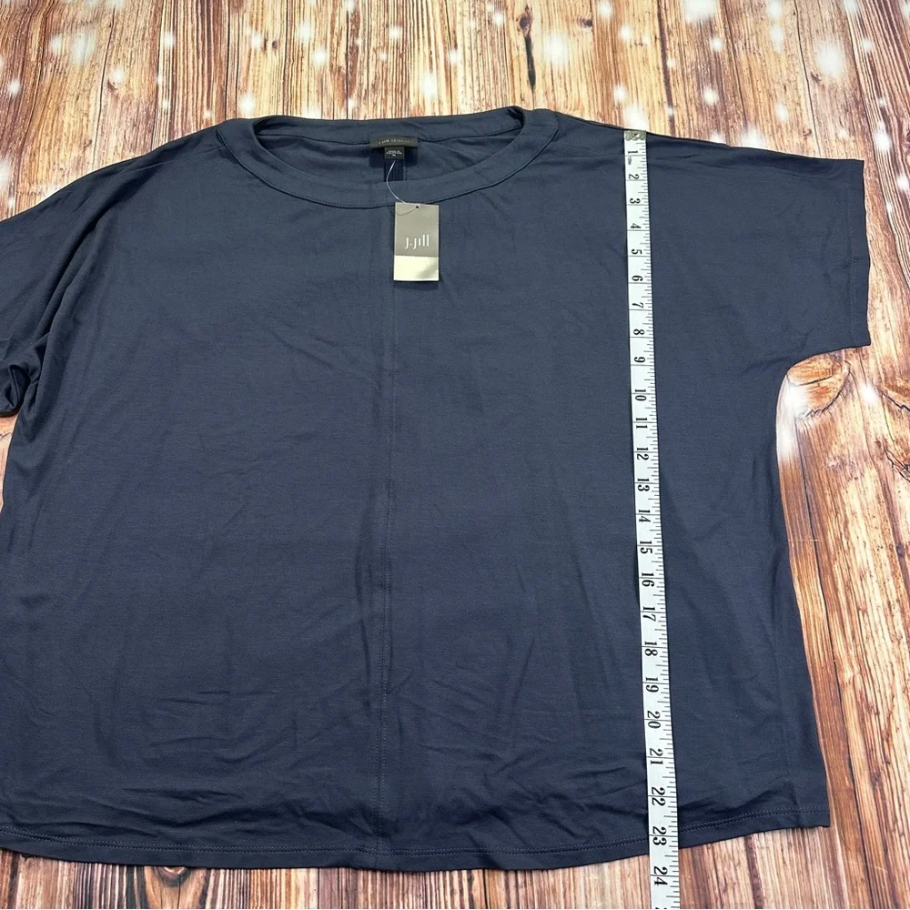 NWT J. Jill Wearever Collection Carbón Short Sleeve Women’s T-Shirt  Size Médium - Picture 10 of 12